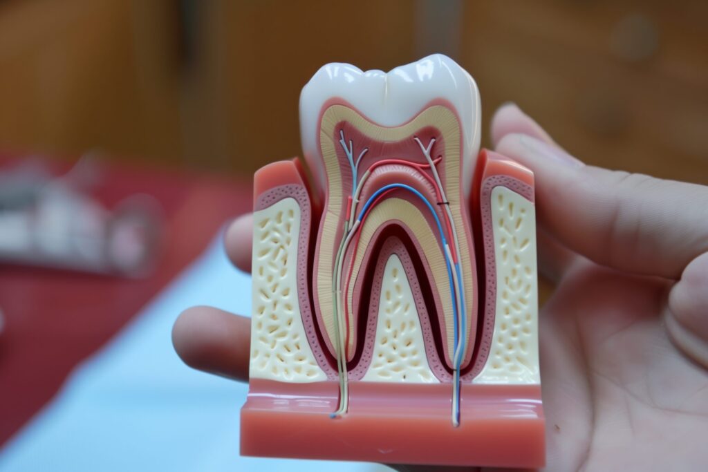 crosssectioned-tooth-model-hand-scaled